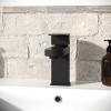 Lifestyle Image of Virgo Black Mono Basin Tap