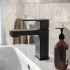 Lifestyle Image of Virgo Black Mono Basin Tap