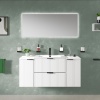 sonix white 1200 wall vanity unit fluted