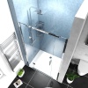havana chrome 1200 inline hinged shower door havana chrome 1200 inline hinged shower door