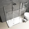havana chrome 1700 inline hinged corner shower enclosure havana chrome 1700 inline hinged corner shower enclosure