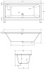 Extra Product Image For 1800 X 800 Whirlpool Bath Double Ended 1