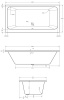 Extra Product Image For 1800 X 900 Whirlpool Bath Double Ended 1