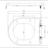 Specification Drawing for Britton Curve Soft Close Toilet Seat