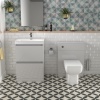 Ashford 600 Grey Basin Unit BTW Toilet