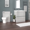 Ashford 800 Grey Basin Unit BTW Toilet