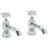 Hartlebury Bath Pillar Taps Chrome