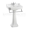 Extra Product Image For Burlington Edwardian Basin 56Cm And Standard Pedestal 1