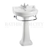 Extra Product Image For Burlington Edwardian Round Basin 56Cm And Pedestal 1