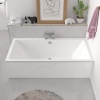 Bathroom Double ended bath in white 