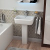 Metropolitan 525 Basin and Pedestal straight Contemporary