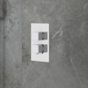 square 2 outlet shower valve